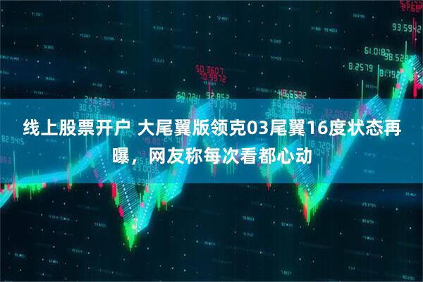 线上股票开户 大尾翼版领克03尾翼16度状态再曝，网友称每次看都心动